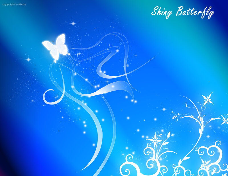 Shiny Butterfly Art