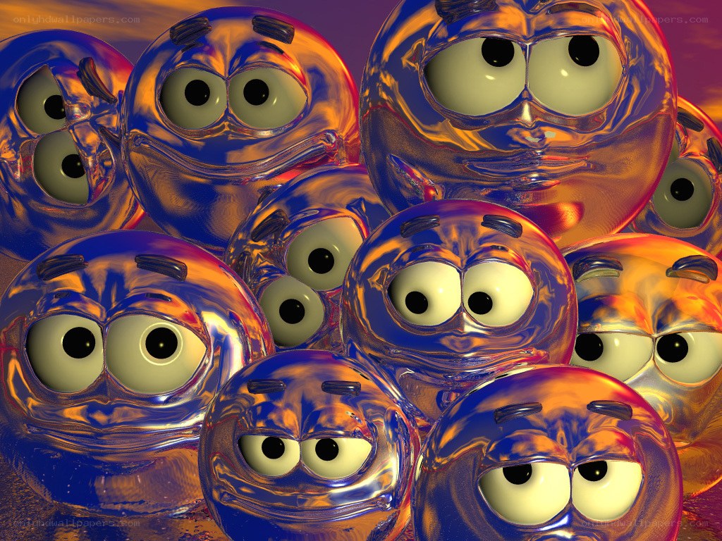 shiny cartoon faces cluster