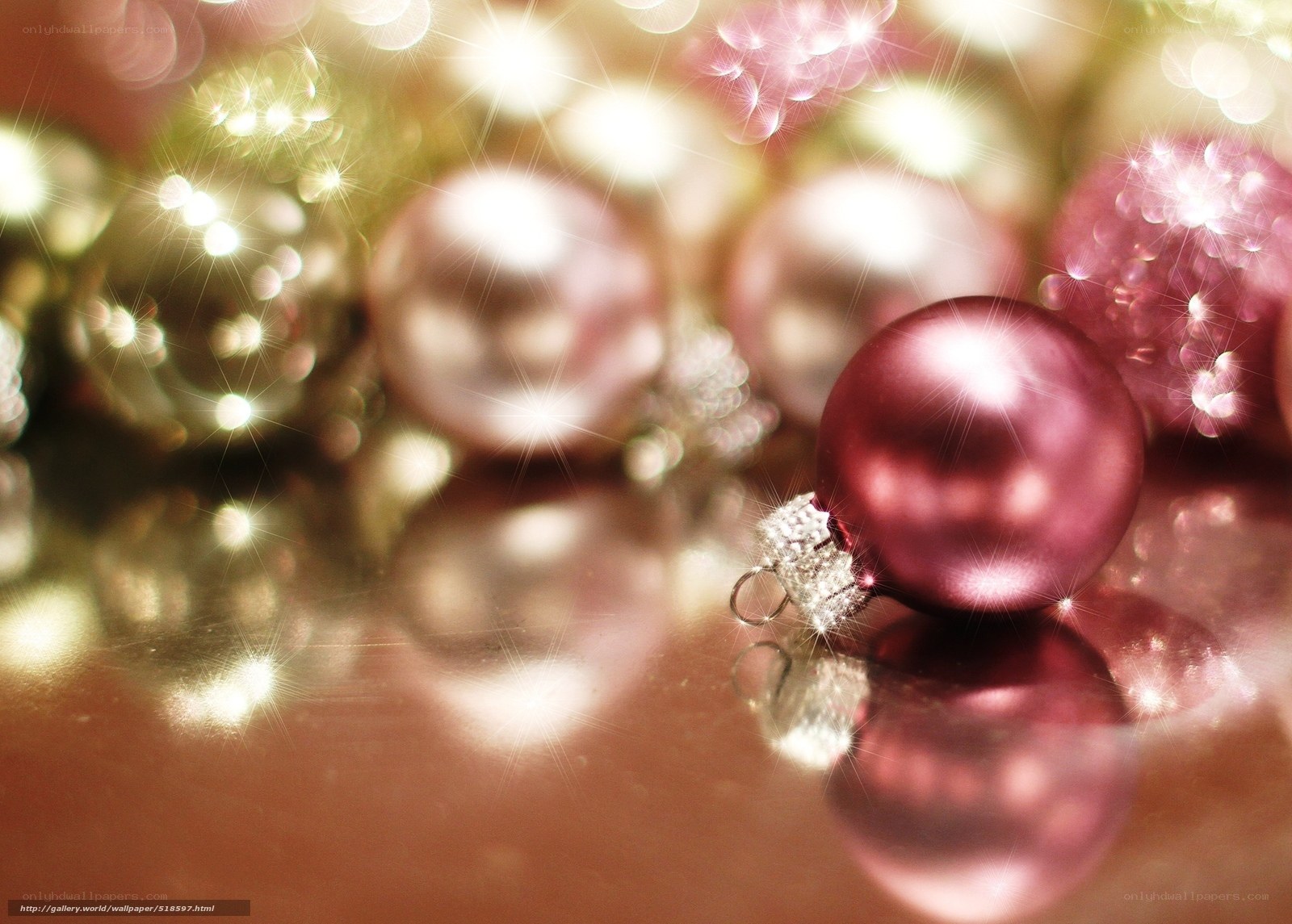 Shiny Christmas ornaments