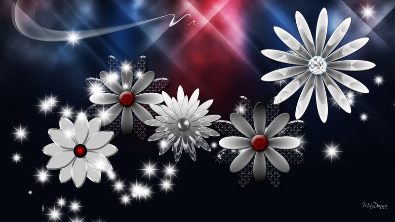Shiny Flower Decorations