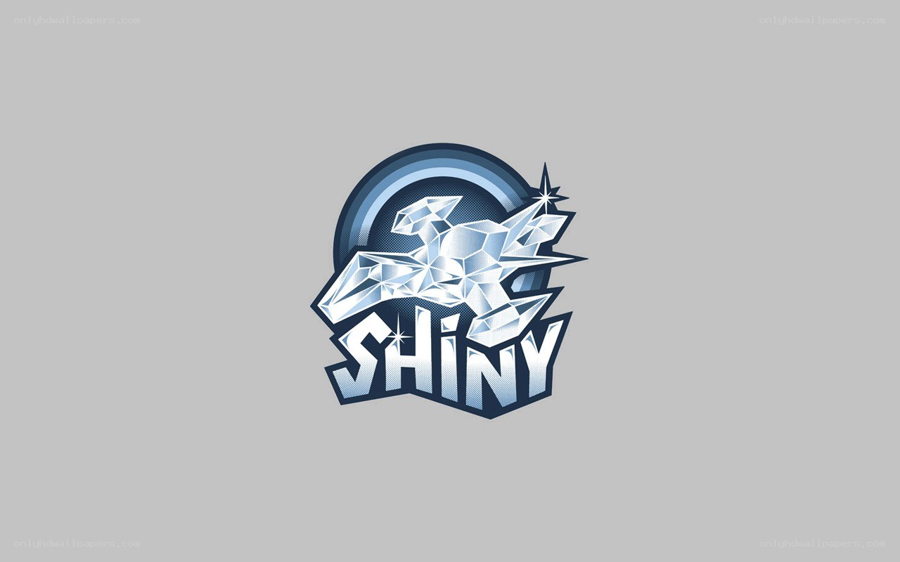 Shiny logo with crystal design