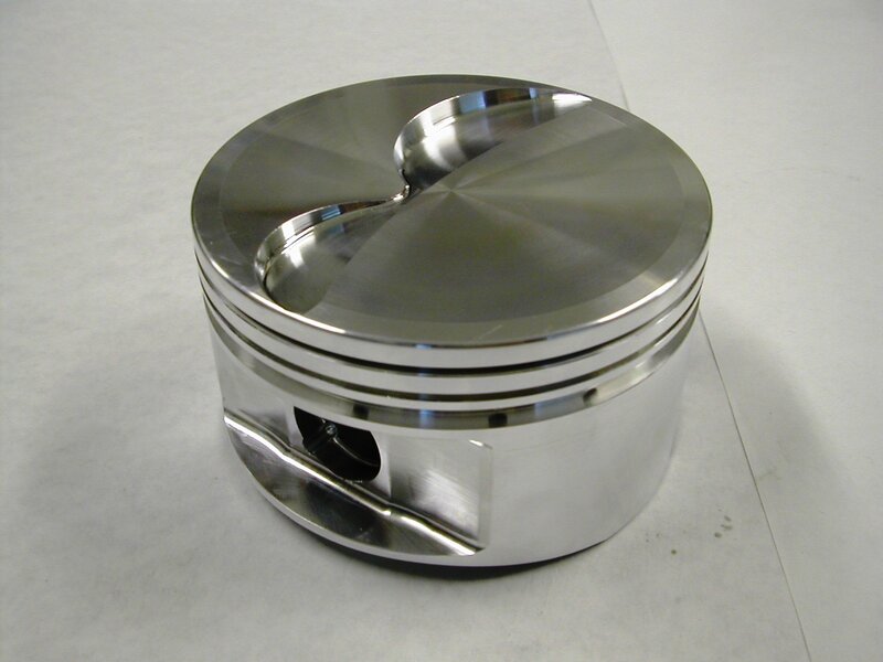 shiny metal piston