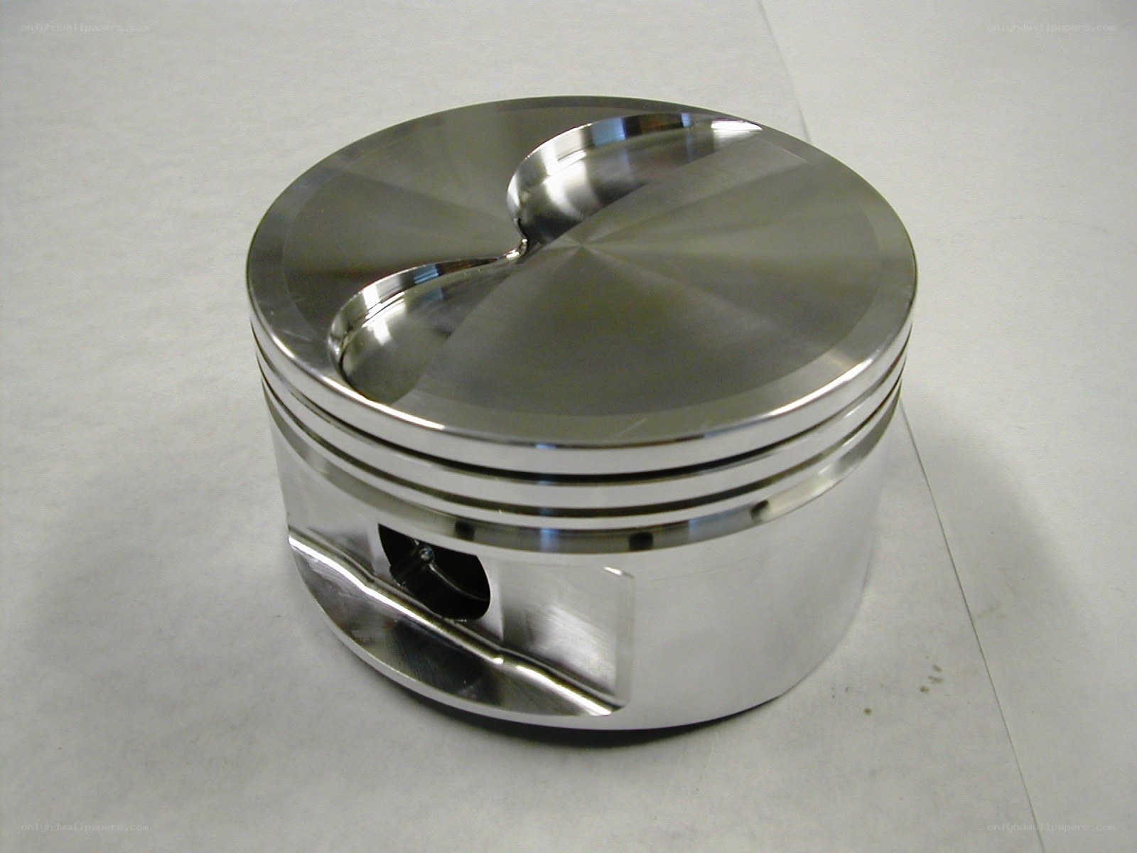 shiny metal piston