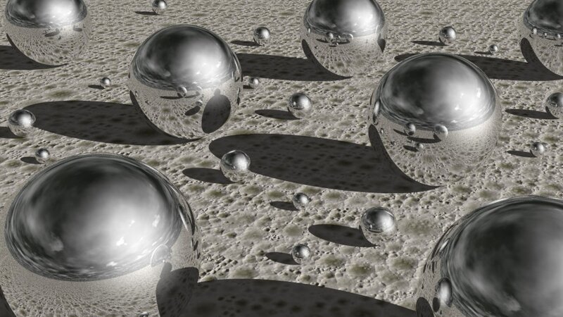 Shiny Metal Spheres — Gray, Neutral