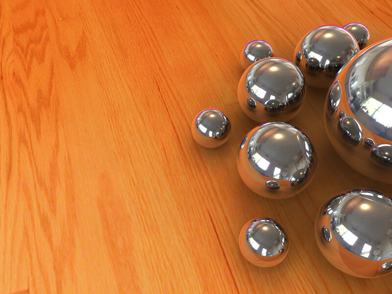Shiny Metal Spheres