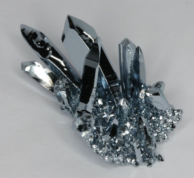 Shiny Metallic Crystals — Silver