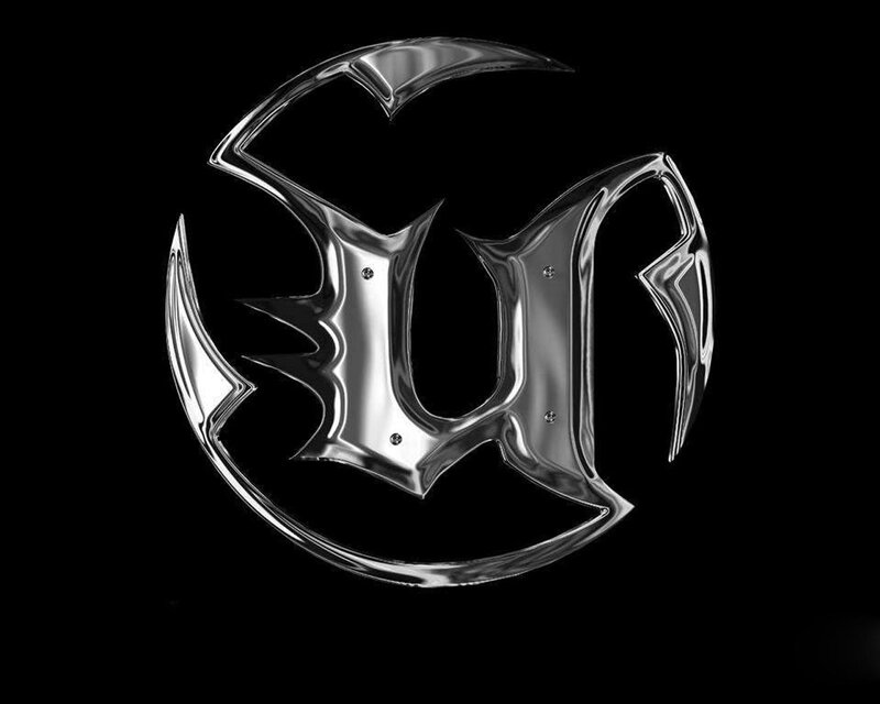 shiny metallic logo design