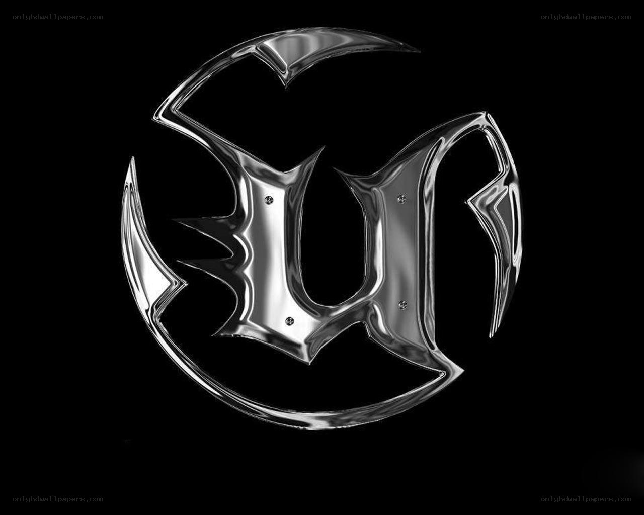 shiny metallic logo design
