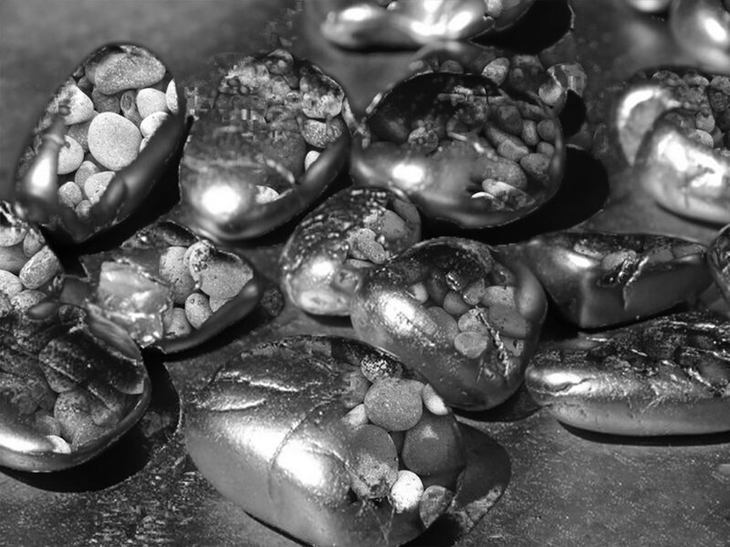 Shiny Metallic Pebbles