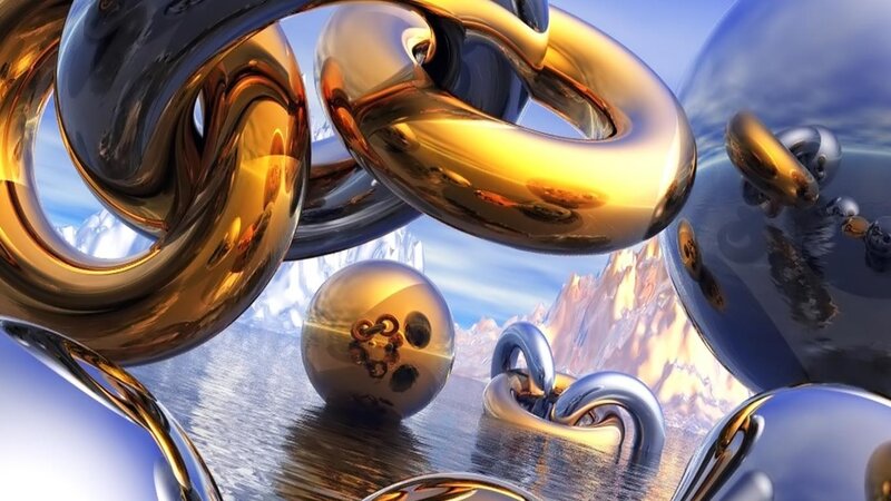 Shiny Metallic Sculptures