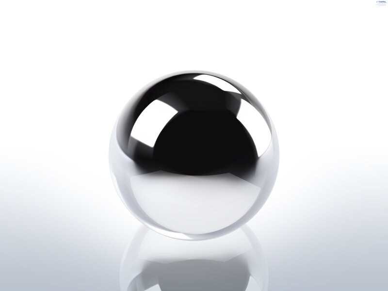 shiny metallic sphere