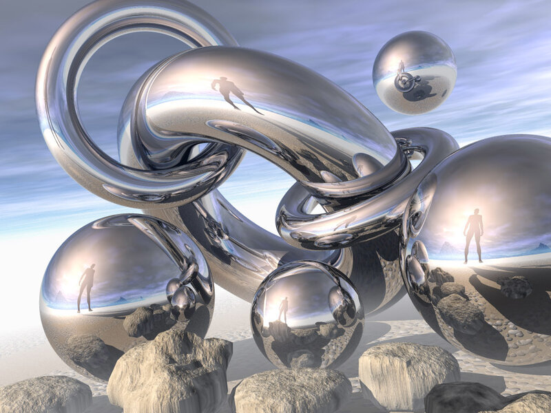 Shiny Metallic Spheres