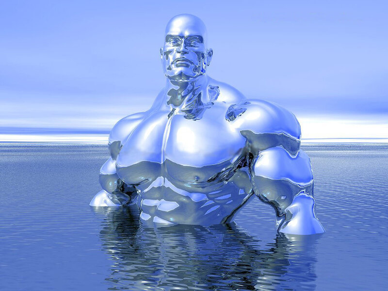 Shiny Metallic Statue