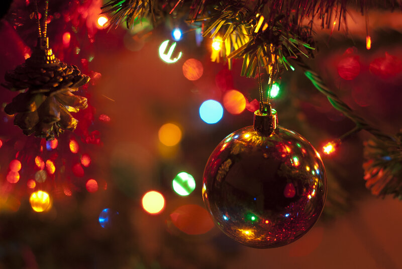 Shiny Ornament on Tree