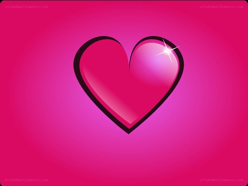 shiny pink heart icon