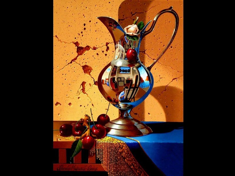 Shiny Pitcher with Cherries