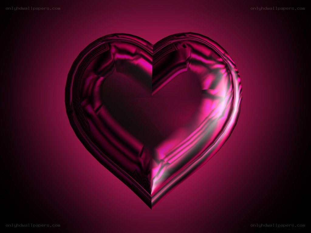 shiny purple heart shape
