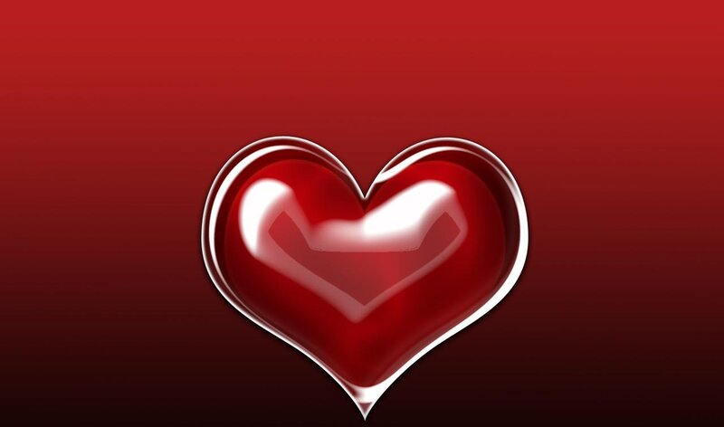 shiny red heart icon