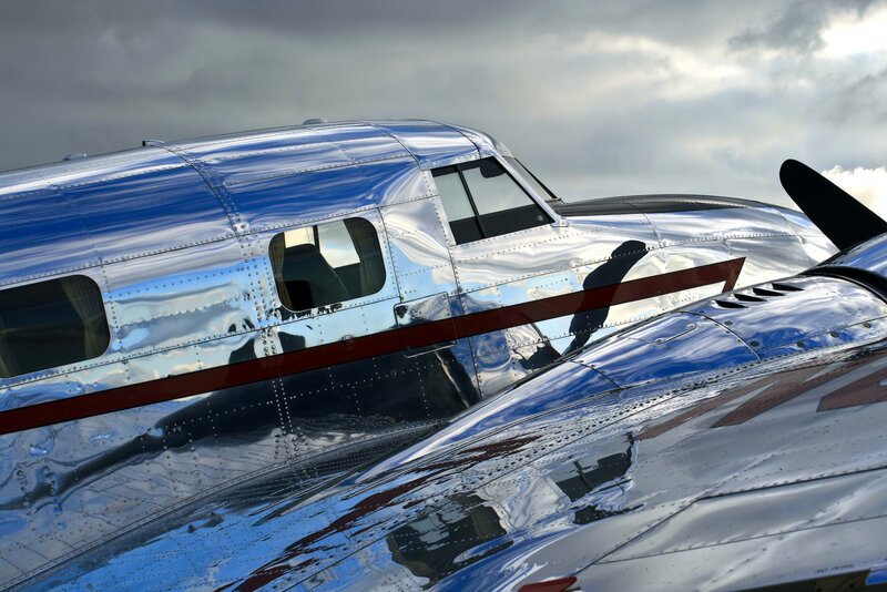 Shiny Silver Airplane