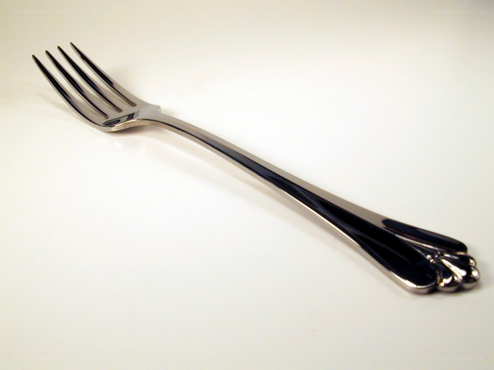 shiny silver fork