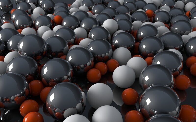 Shiny Spheres in Pile