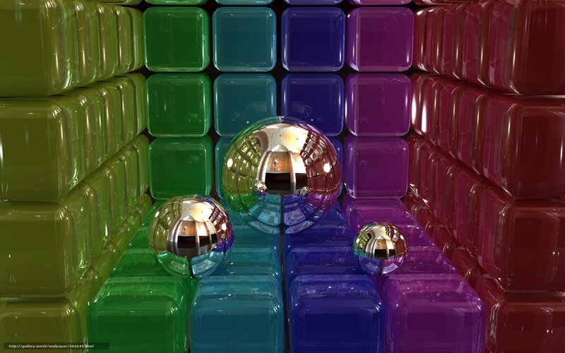 Shiny Spheres on Cubes