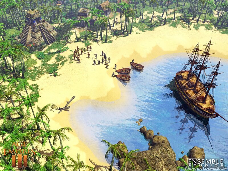 Ship and Soldiers on Beach