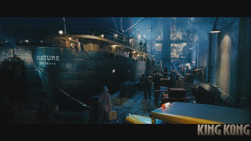 Ship at a Dock — Blue