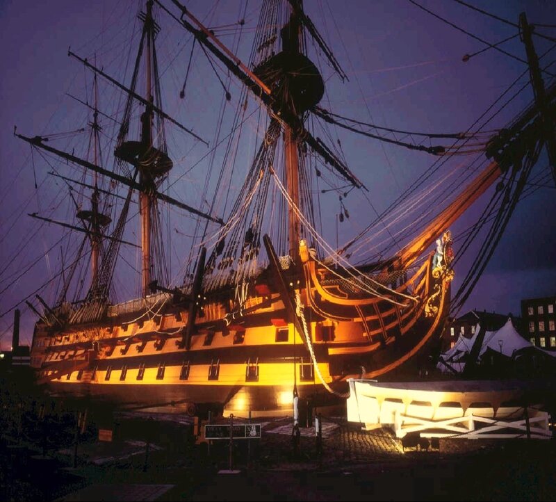 Ship at Night — Purple