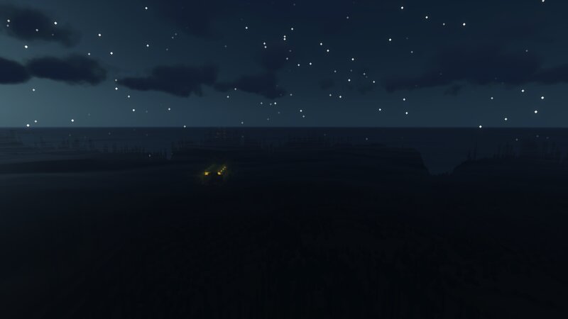 Ship at Sea — Dark Blue