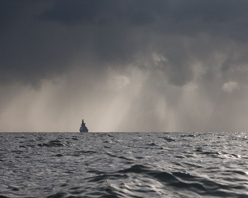 Ship at Sea — Gray