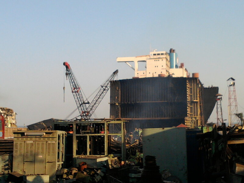 Ship Being Scrapped