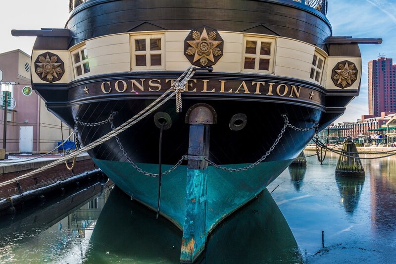 Ship Bow at Dock