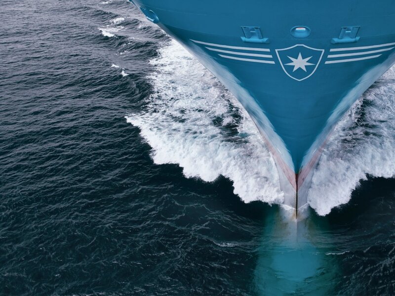 Ship Bow Cutting Water