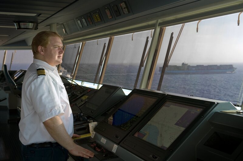 Ship Captain in Bridge