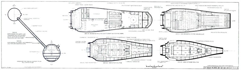 Ship Deck Plans — Black, Technical