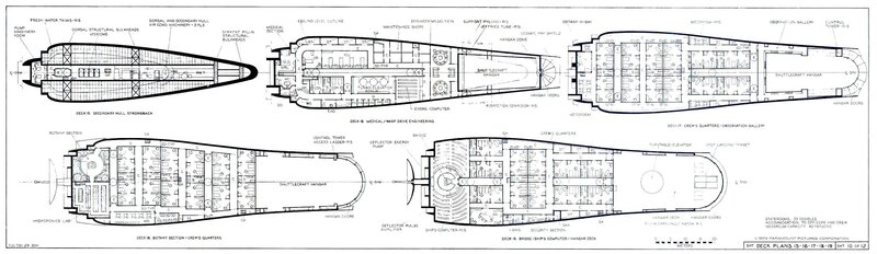 Ship Deck Plans — Black