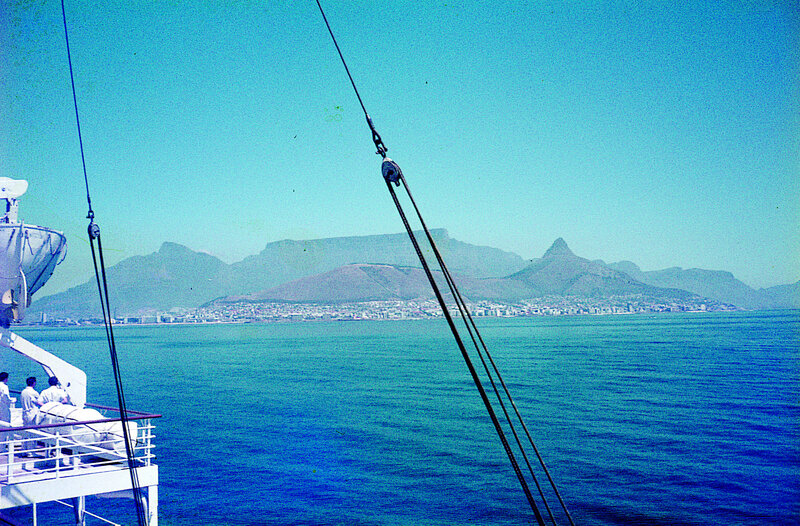 Ship Deck with Mountains