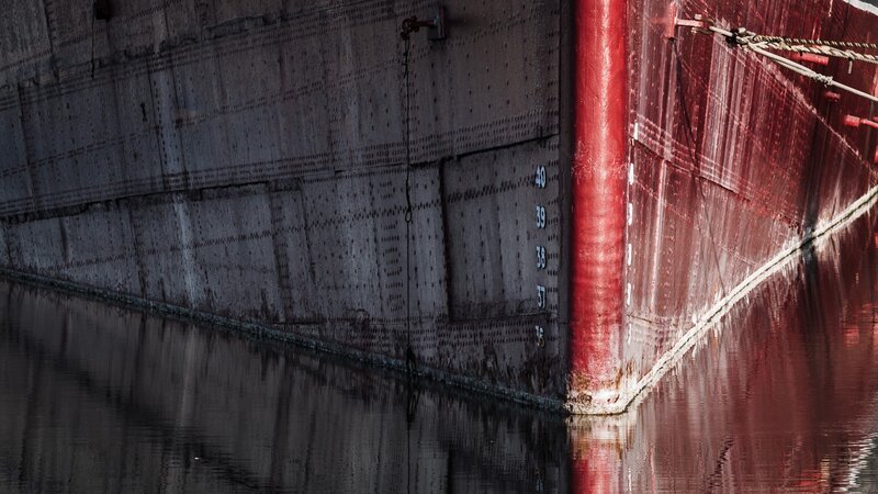 Ship Hull in Water