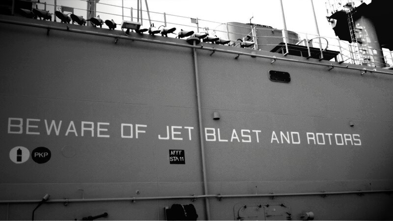 Ship Hull with Warning
