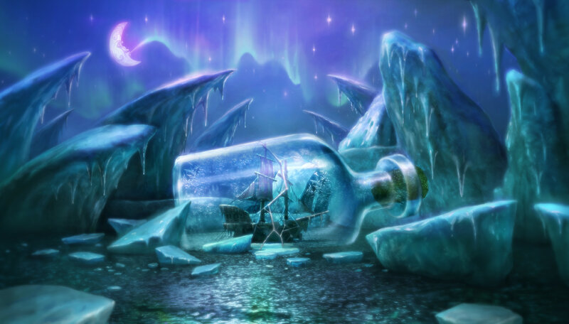 Ship in a Bottle — Blue