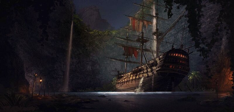Ship in a Cove
