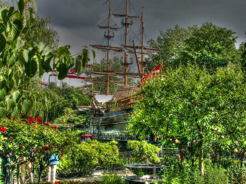 Ship in Garden