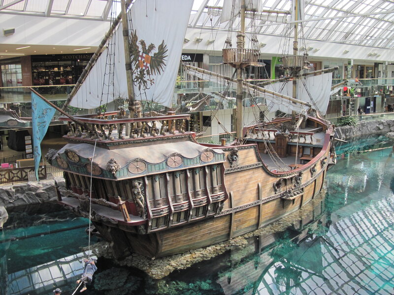 Ship in Indoor Water