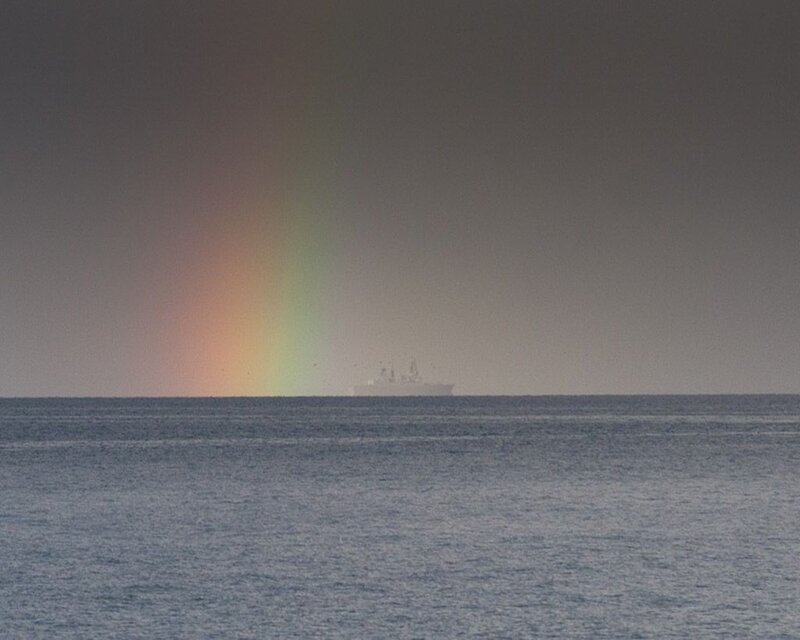 Ship in Rainbow