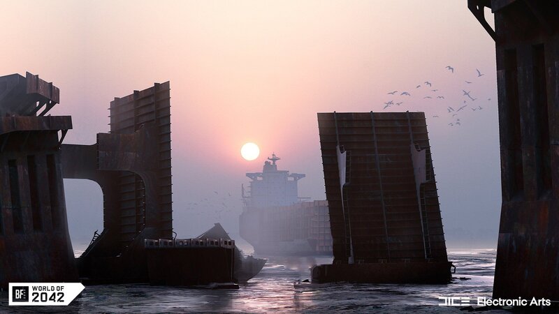 Ship in Ruined Port