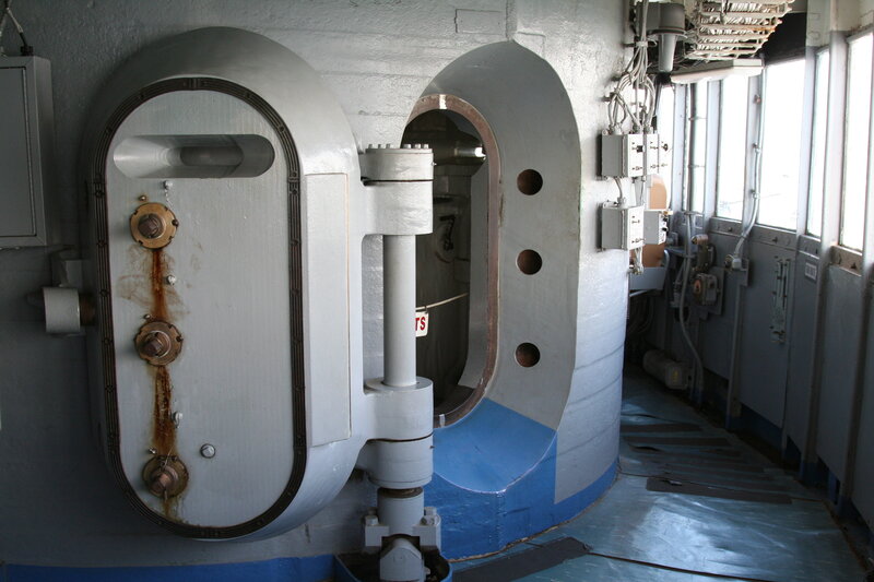 ship interior with airlock