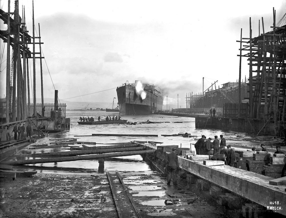 Ship launching ceremony