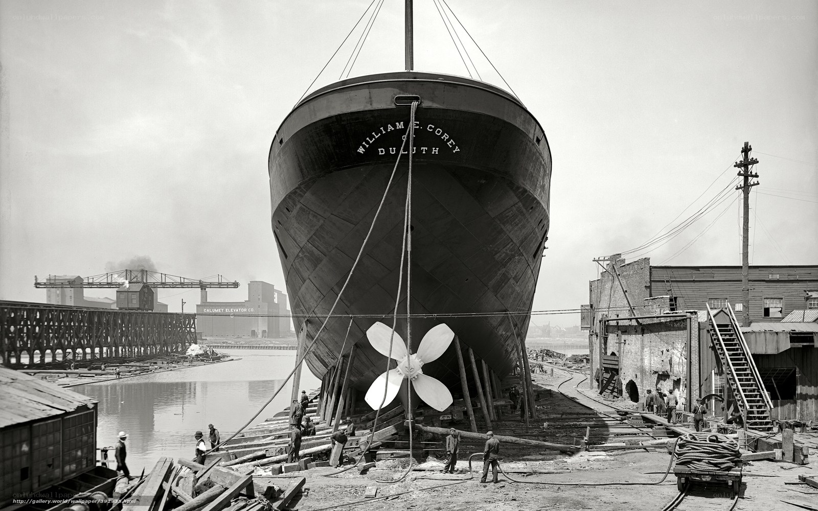 Ship Launching in Duluth