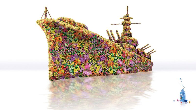 Ship Made of Flowers — Yellow